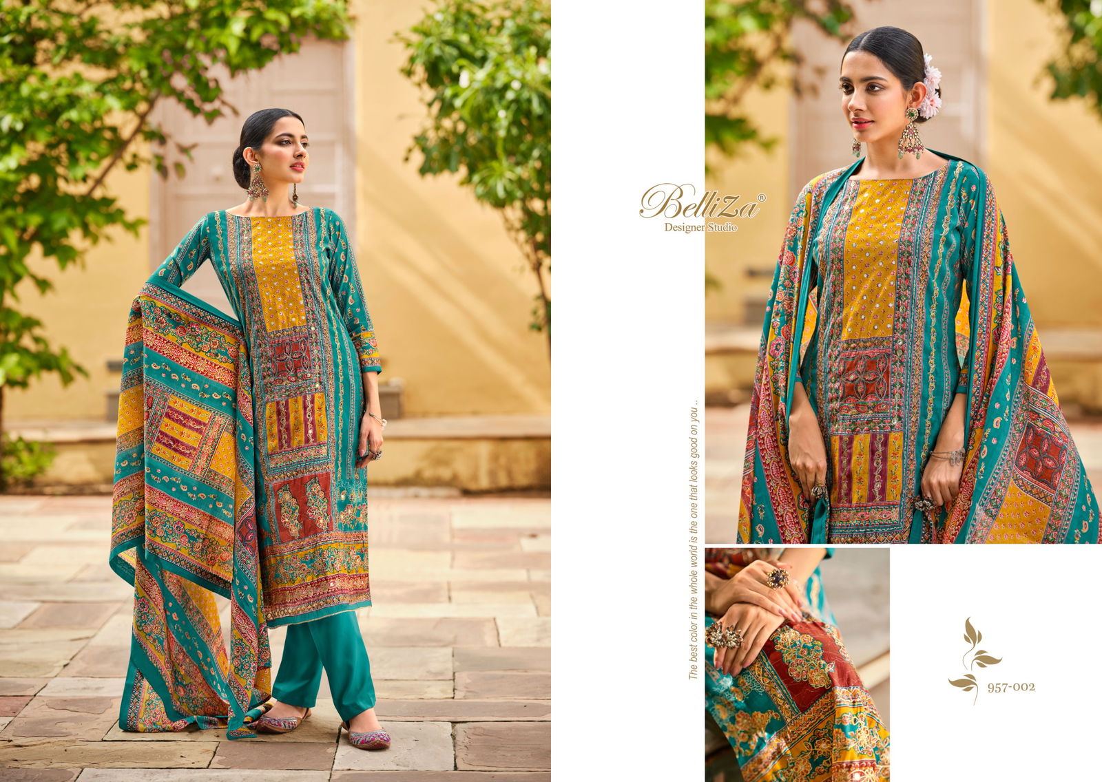 Nusrat By Belliza Modal Viscose Digital Printed Dress Material Wholesalers In Delhi
